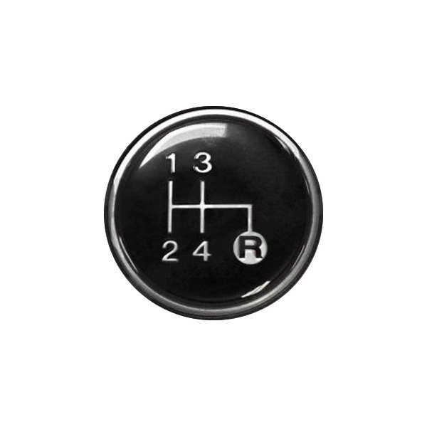 Crown® - Manual 4-Speed Pattern Black Shift Knob Insert