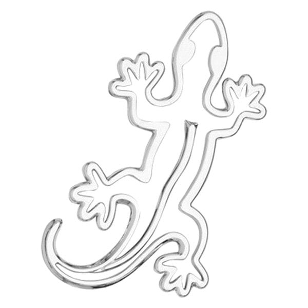 Gecko 3D-CALS 3-D Chrome Plated Plastic Emblem