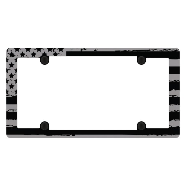 Cruiser® - License Plate Frame with American Flag with Fastener Caps