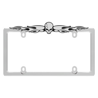 Cruiser® - Skull Style Chrome License Plate Frame