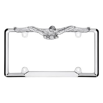 Cruiser® - Eagle Style Chrome License Plate Frame