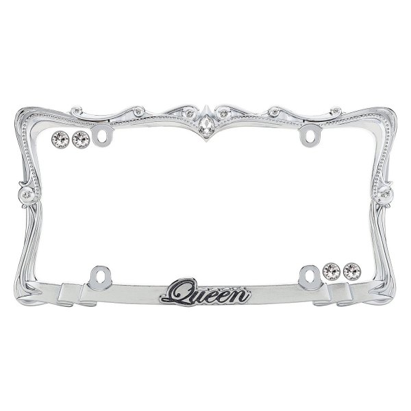 Cruiser® - Queen Style License Plate Frame with Fastener Caps