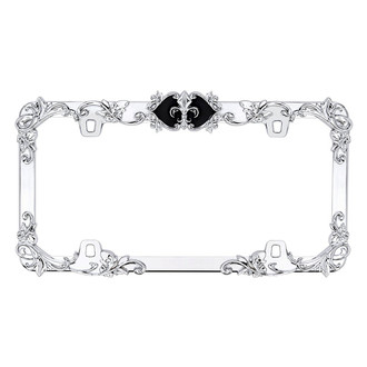 Fleur de Lis Style License Plate Frame