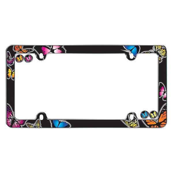 Cruiser® - Butterfly Style License Plate Frame with Fastener Caps