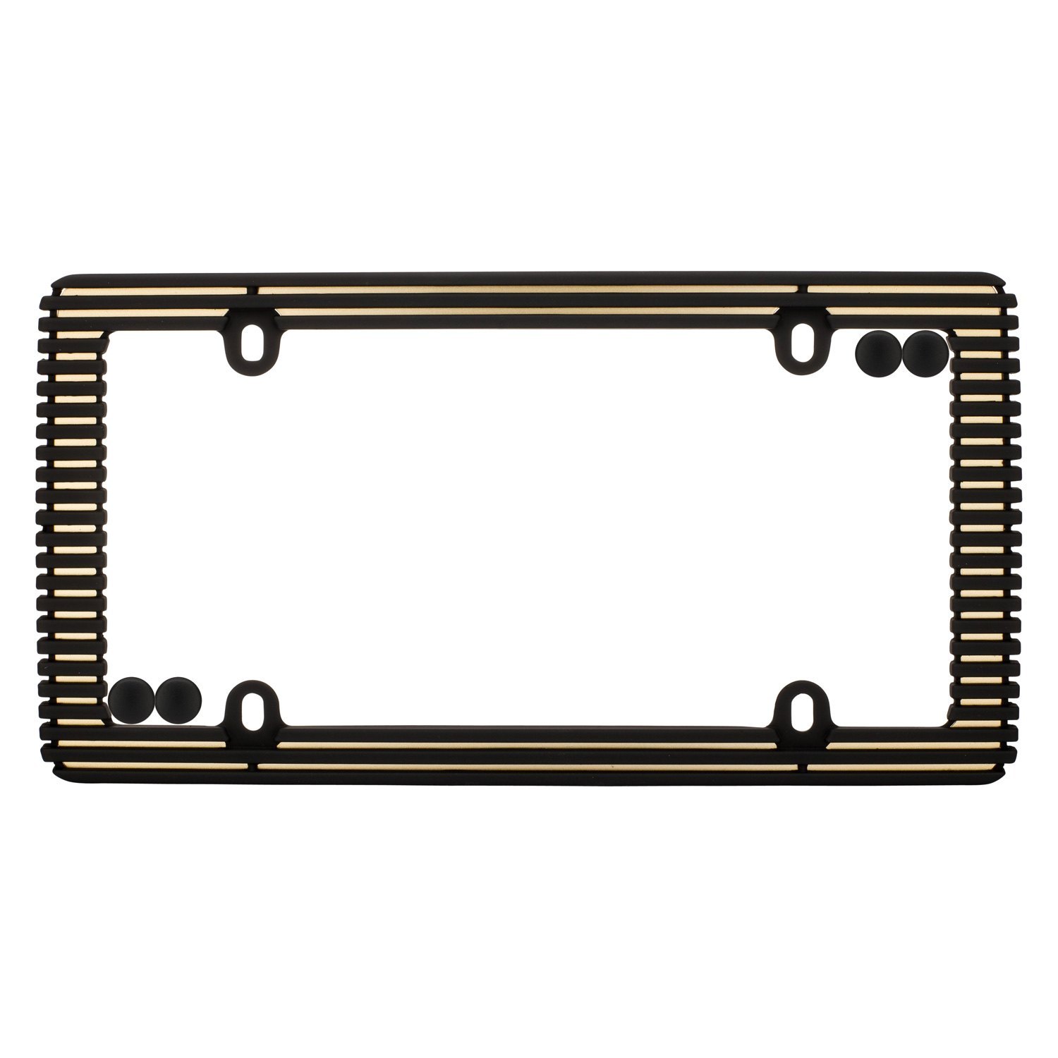 Cruiser® 58300 Billet Style Gold / Black License Plate Frame with