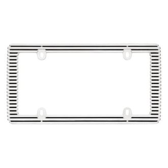 Cruiser® 58350 - Billet Style Black / Chrome License Plate Frame