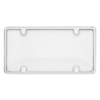 Cruiser® - Tuf Clear Bubble Shield with Chrome License Frame Kit