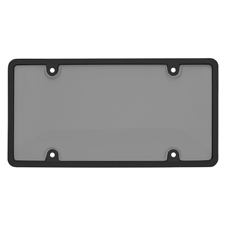 Cruiser® - Tuf Smoke Bubble Shield with Black License Frame Kit