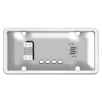 Cruiser® - Ultimate Tuf Clear Bubble Shield and Chrome License Frame Kit with Fasteners