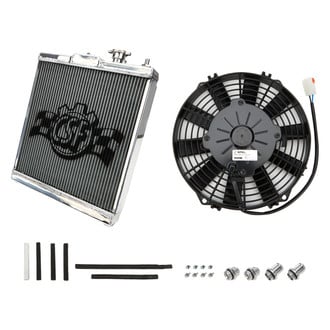 CSF® - Ultimate 1/2 Radiator with All-Aluminum Fan Shroud and 12" High Performance SPAL Fan