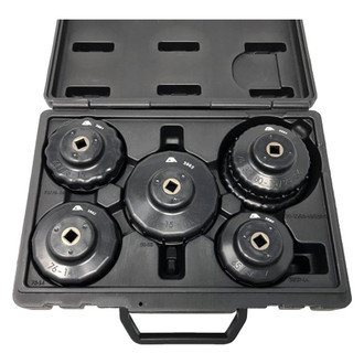 CTA® - 5-piece Nylon and Fiber Cap Style Oil Filter Wrench Set