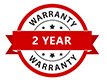 Backed by a two-year limited warranty