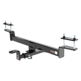 CURT® - Class 1 Square Concealed Trailer Hitch with 1-1/4" Receiver Opening (With Standard Ball Mount Insert, 2000/200 Weight Capacity)