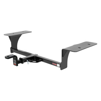 CURT® - Class 1 Square Exposed Trailer Hitch with 1-1/4" Receiver Opening (With Standard Ball Mount Insert, 2000/200 Weight Capacity)
