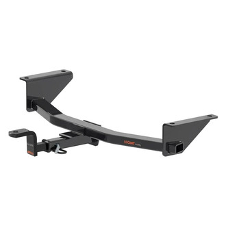 CURT® - Class 1 Square Exposed Trailer Hitch with 1-1/4" Receiver Opening (With Standard Ball Mount Insert, 2000/200 Weight Capacity)