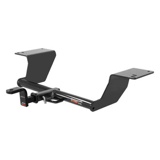 CURT® - Class 2 Round Exposed Trailer Hitch with 1-1/4" Receiver Opening (With Standard Ball Mount Insert, 3500/350 Weight Capacity)