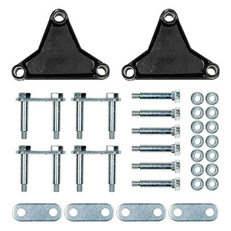CURT® - Trailer Axle Attaching Parts (AP) Suspension Kit for 2,000-7,000-lb. Double-Eye Tandem Axles - Tall Equalizer, Standard Bolts