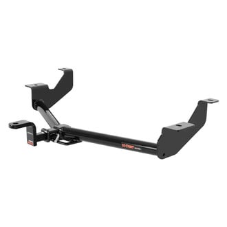 CURT® - Class 2 Round Exposed Trailer Hitch with 1-1/4" Receiver Opening (With Standard Ball Mount Insert, 3500/350 Weight Capacity)