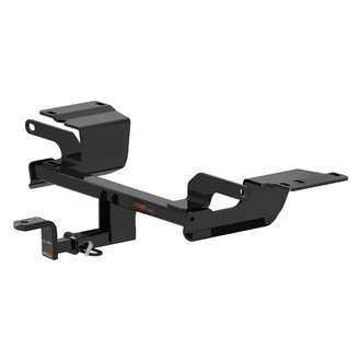 CURT® - Class 2 Square Concealed Trailer Hitch with 1-1/4" Receiver Opening (With Standard Ball Mount Insert, 3500/350 Weight Capacity)