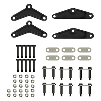 CURT® - Triple Axle AP Kit with Long Equalizer and Standard Bolts