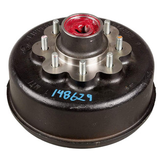 CURT® - RV Brake Drum Hub Assembly for 8,000-lb. Axle - 8 on 6.5", 9/16" Stud