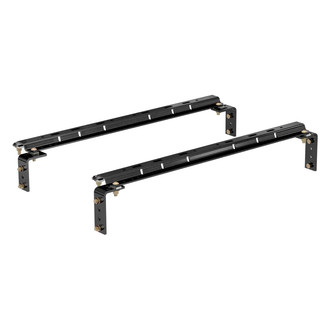 CURT® - 5th Wheel Gloss Black Rail Kit with Hardware