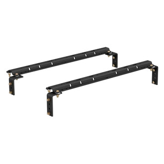 CURT® - 5th Wheel Carbide Black Rail Kit with Hardware