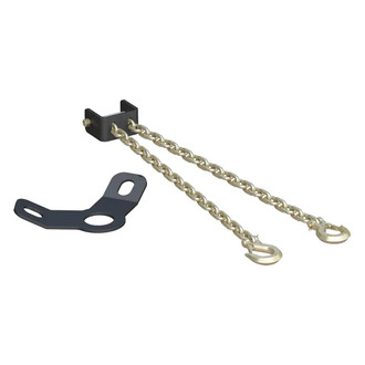 CURT® - CrossWing 5th Wheel Safety Chain Assembly with Gooseneck Anchor Plate