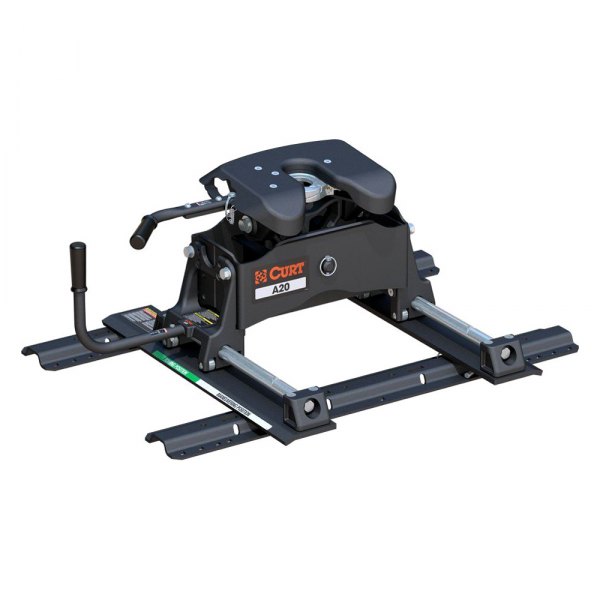 CURT® - A20 Series 5th Wheel Hitch Head with Roller and Rails