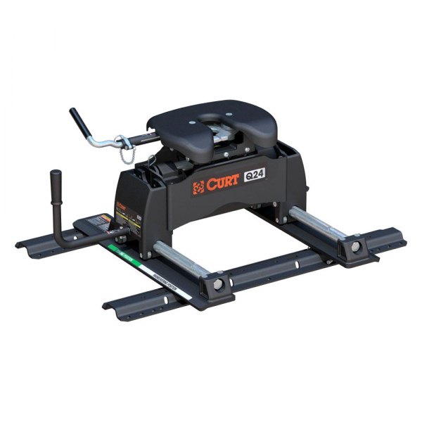 CURT® - Q24 Series 5th Wheel Hitch Head with Roller and Rails
