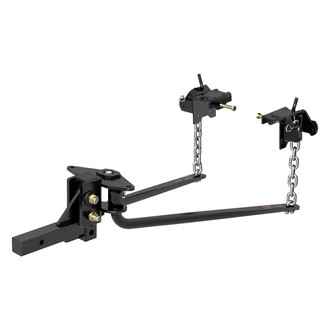 CURT® - Round Bar Weight Distribution Hitch for 2" Receivers (1000 lbs TW / 10000 lbs GTW)