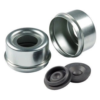 CURT® - Dust Cap Kit for 5,200 to 6,000-lb. Axle Hubs - 2.45" Outer Diameter