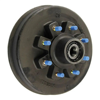 CURT® - 12" Threaded Hybrid Trailer Brake Hub - 8K, 8 on 6-1/2", 5/8" Studs