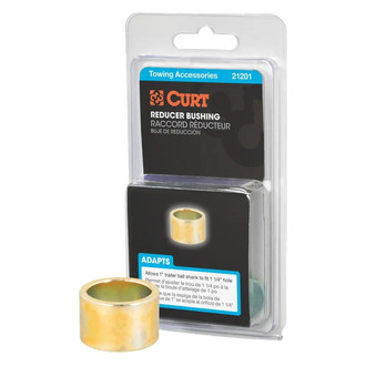 CURT® - Reducer 1-1/4" to 1" Yellow Zinc Bushing