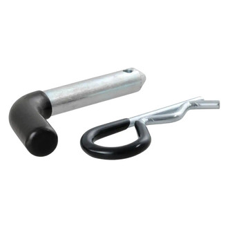 CURT® - 1/2" Zinc/Black Hitch Pin & Clip for 1-1/4" Receivers