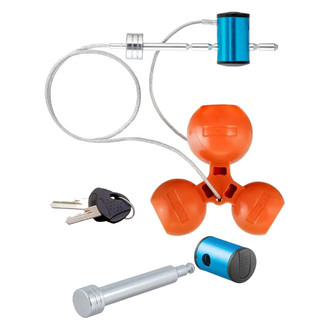 CURT® - Hitch and Tri-Ball Coupler Lock Set (Up to 2-1/2" Receiver, 1-7/8", 2", 2-5/16")
