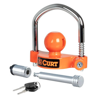 CURT® - Hitch & Coupler Lock Set, 2" or 2-1/2" Receivers, 1-7/8" to 2-5/16" Couplers