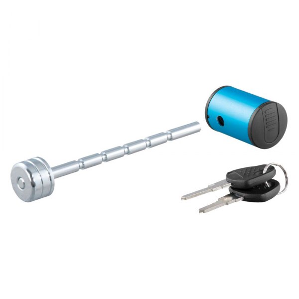 CURT® - Blue Anodized Aluminum Right Angle Coupler Lock