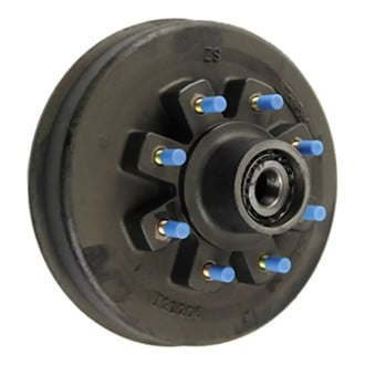 CURT® - Threaded Hybrid Trailer Brake Hub Assembly - 8,000-lb. 8 on 6-1/2", 17-1/2" Wheel Size, 5/8" Studs, Grease