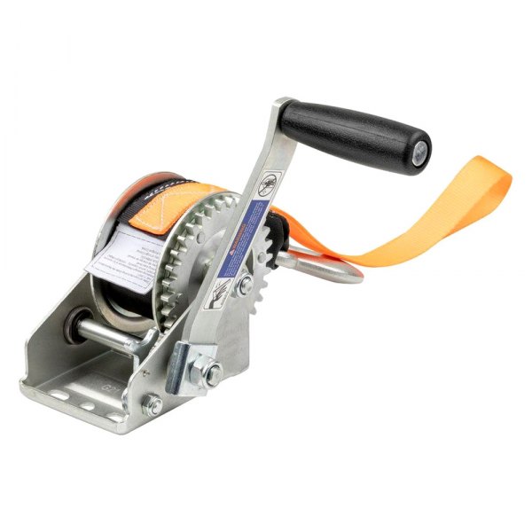 CURT® - Hand Crank Winch with 20' Strap and 8" Handle