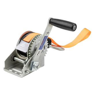 CURT® - 1,900 lbs Hand Crank Winch with 20' Strap and 8" Handle