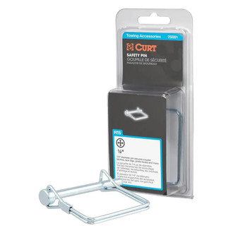 CURT® - 1/4" x 3" Trailer Hitch Coupler Safety Pin