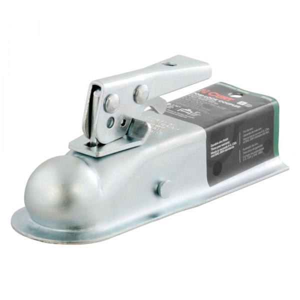 CURT® - Class 1 Zinc Posi-Lock Trailer Coupler with 2" Channel for 1-7/8" Balls (2000 lbs GTW / 200 lbs TW)