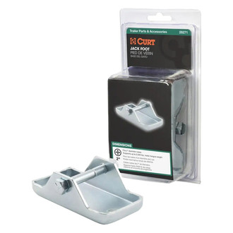CURT® - Bolt-On Design Jack Foot with Hardware