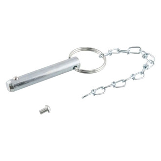CURT® - Swivel Trailer Jack Plunger Pin with 3-1/2" Chain