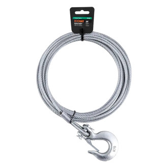 CURT® - 25' Winch Cable with Snap Hook (4,200 lbs.)