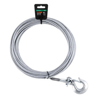 CURT® - 50' Winch Cable with Snap Hook (5,600 lbs.)