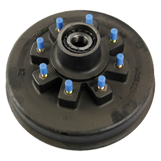 CURT® - Threaded Trailer Idler Hub - 12K, 8 on 6-1/2", 16-17-1/2" Wheel Size, 5/8" Studs