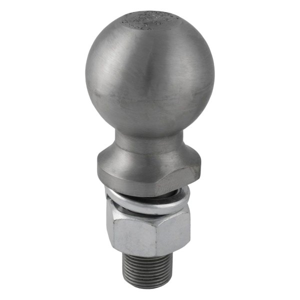 CURT® - 2-5/16" Raw Trailer Hitch Ball (12000 lbs GTW Weight Capacity, 2-1/4" Shank Lenght, 1" Shank Diameter, 0" Shank Rise)