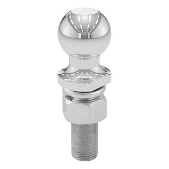 CURT® - 1-7/8" Trailer Ball (1" x 3" Shank, 3,500 lbs., Chrome, Packaged)